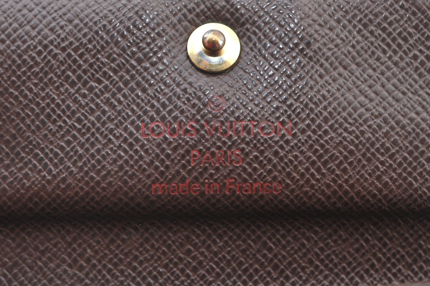 Authentic Louis Vuitton Damier Porte Monnaie Plat Coin Purse N61930 LV 3290H