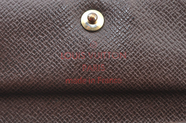 Authentic Louis Vuitton Damier Porte Monnaie Plat Coin Purse N61930 LV 3290H
