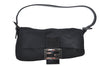 Authentic FENDI Mamma Baguette Shoulder Hand Bag Jersey Leather Black Junk 3290I