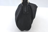 Authentic FENDI Mamma Baguette Shoulder Hand Bag Jersey Leather Black Junk 3290I