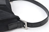 Authentic FENDI Mamma Baguette Shoulder Hand Bag Jersey Leather Black Junk 3290I