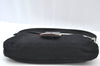 Authentic FENDI Mamma Baguette Shoulder Hand Bag Jersey Leather Black Junk 3290I