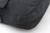 Authentic FENDI Mamma Baguette Shoulder Hand Bag Jersey Leather Black Junk 3290I