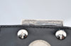 Authentic FENDI Mamma Baguette Shoulder Hand Bag Jersey Leather Black Junk 3290I