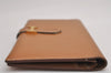 Authentic HERMES Vintage Bearn Classic Leather Long Wallet Purse Brown 3290J