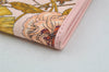 Authentic GUCCI Flora Clutch Hand Bag Pouch Canvas Leather 577350 Pink 3291J