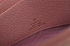 Authentic GUCCI Flora Clutch Hand Bag Pouch Canvas Leather 577350 Pink 3291J