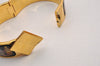 Authentic HERMES Clic Clac Email GM Bangle Bracelet Accessory Gold Black 3292J