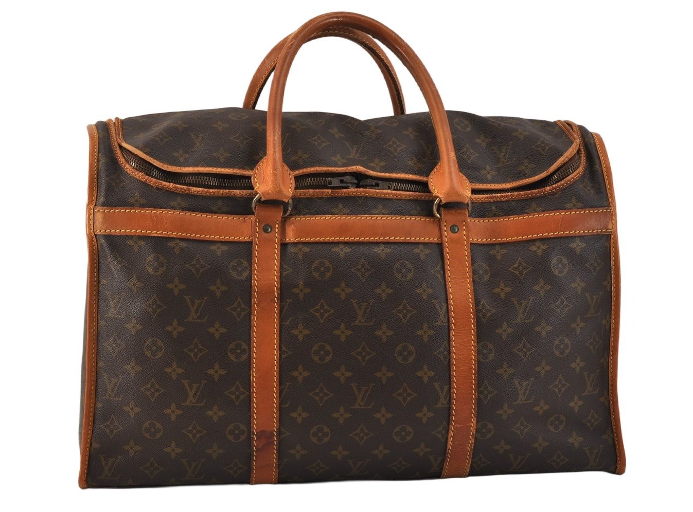 Authentic Louis Vuitton Monogram Sac Chaussures 55 Boston Bag Old Model LV 3292K