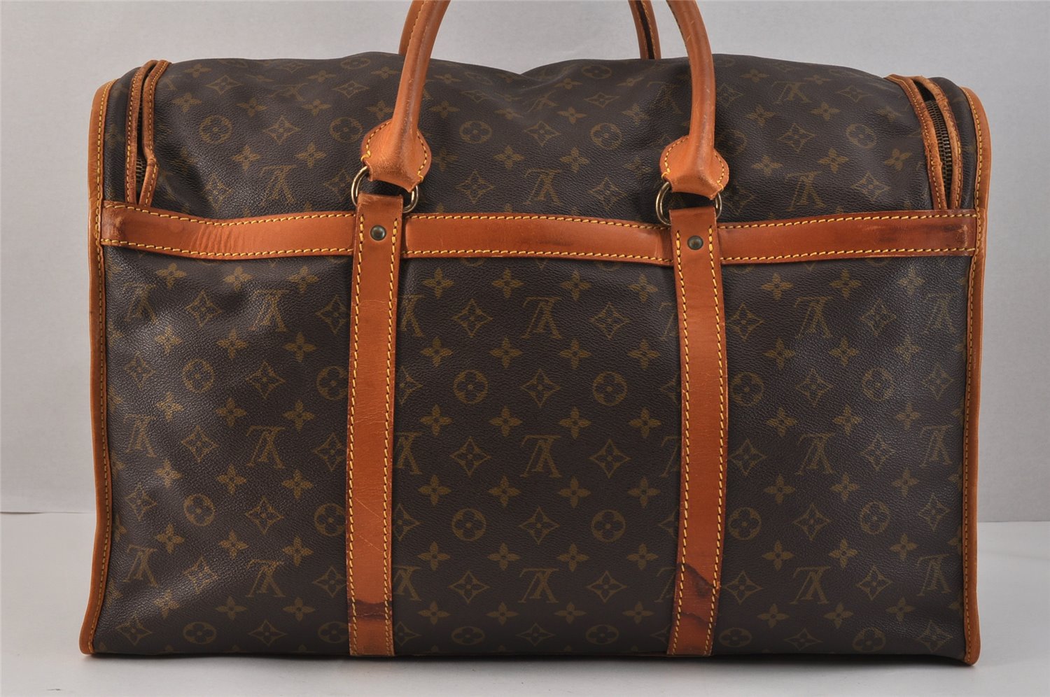 Authentic Louis Vuitton Monogram Sac Chaussures 55 Boston Bag Old Model LV 3292K