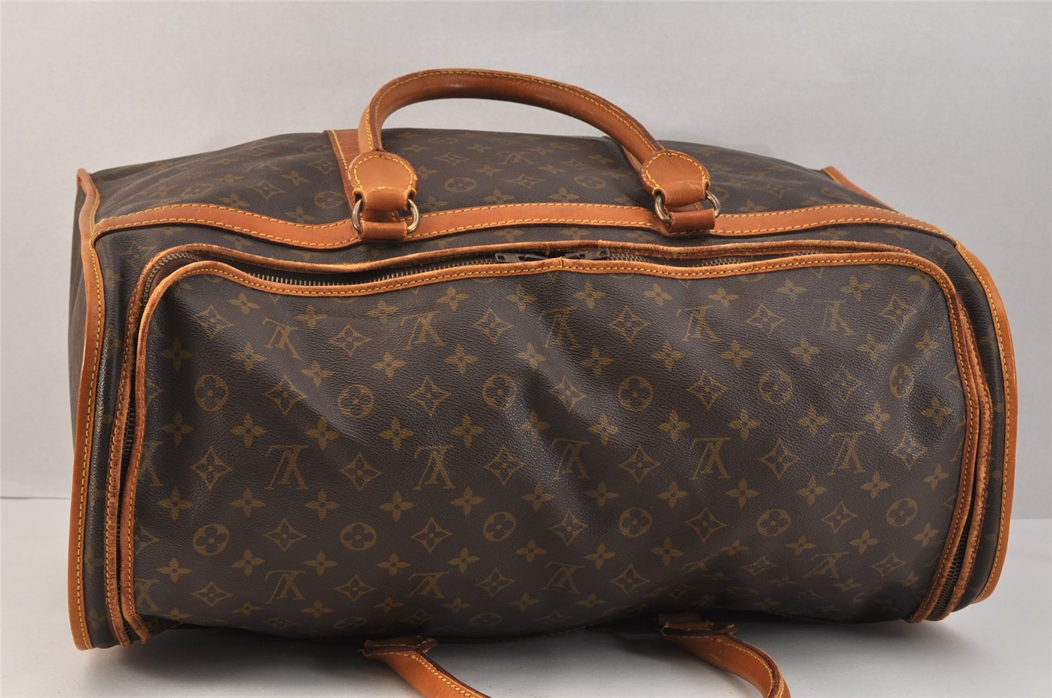 Authentic Louis Vuitton Monogram Sac Chaussures 55 Boston Bag Old Model LV 3292K