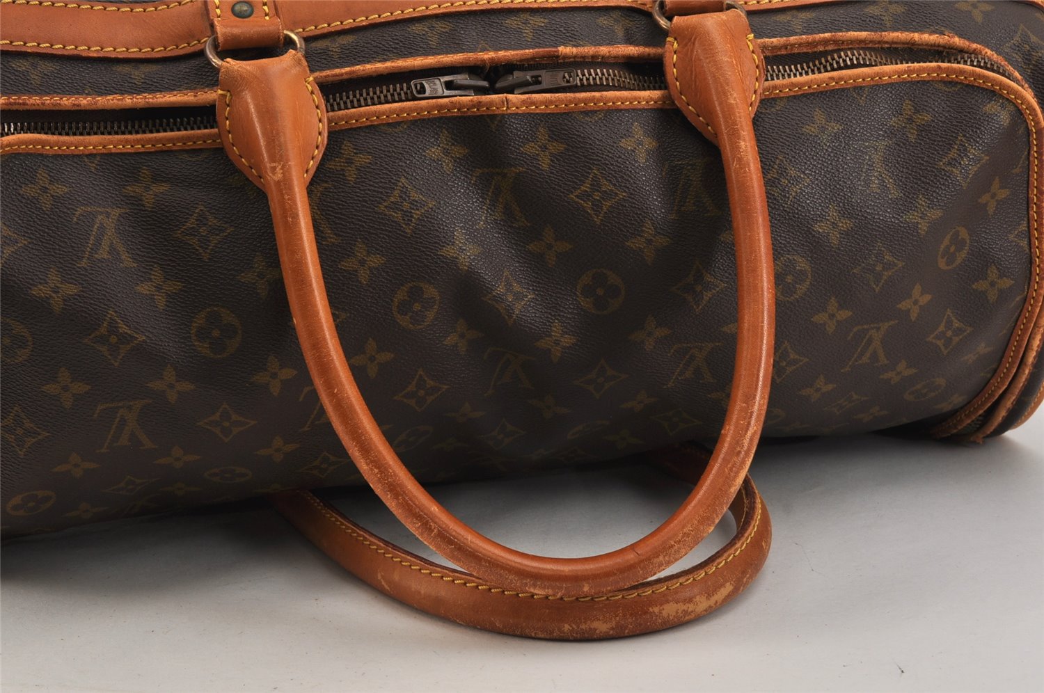 Authentic Louis Vuitton Monogram Sac Chaussures 55 Boston Bag Old Model LV 3292K