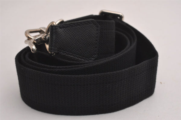 Authentic Louis Vuitton Canvas Leather Shoulder Strap Black 39.0-61.0" LV 3293J