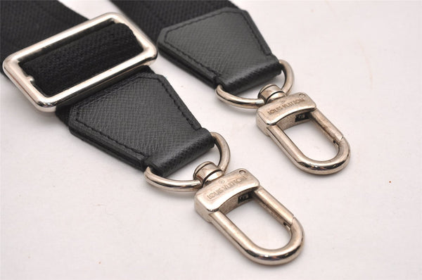 Authentic Louis Vuitton Canvas Leather Shoulder Strap Black 39.0-61.0" LV 3293J