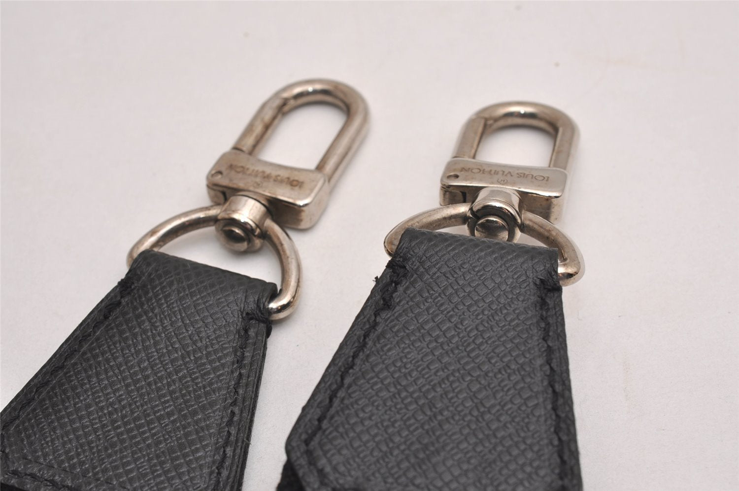 Authentic Louis Vuitton Canvas Leather Shoulder Strap Black 39.0-61.0