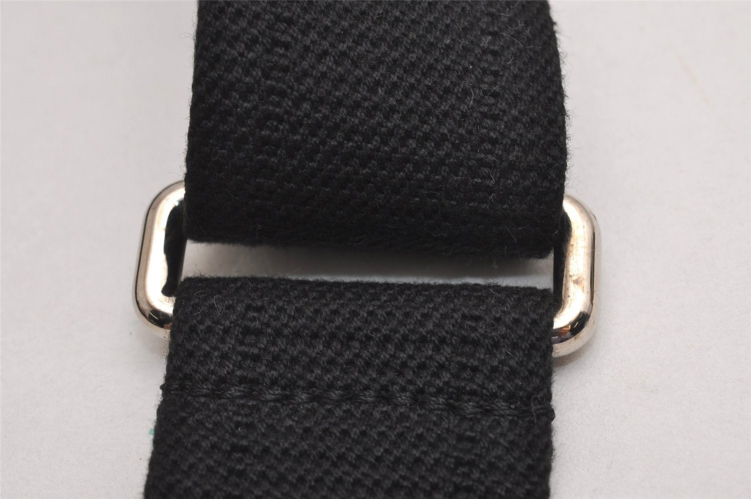 Authentic Louis Vuitton Canvas Leather Shoulder Strap Black 39.0-61.0