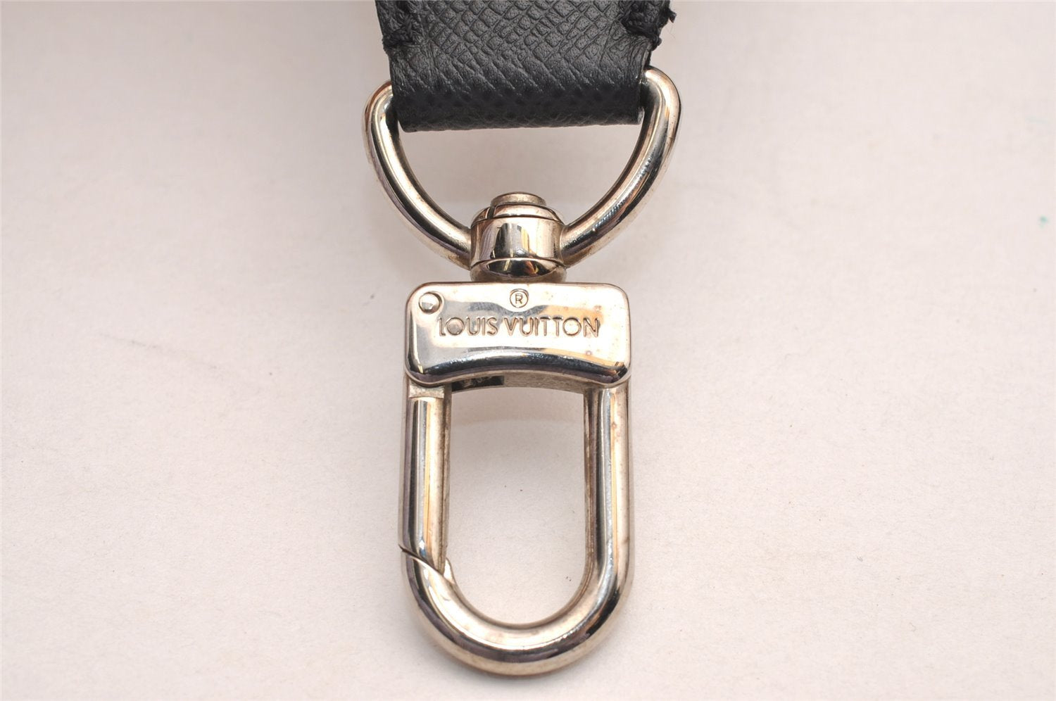 Authentic Louis Vuitton Canvas Leather Shoulder Strap Black 39.0-61.0