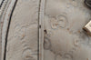 Authentic GUCCI Princy Guccissima GG Leather Shoulder Bag 161720 White 3294I