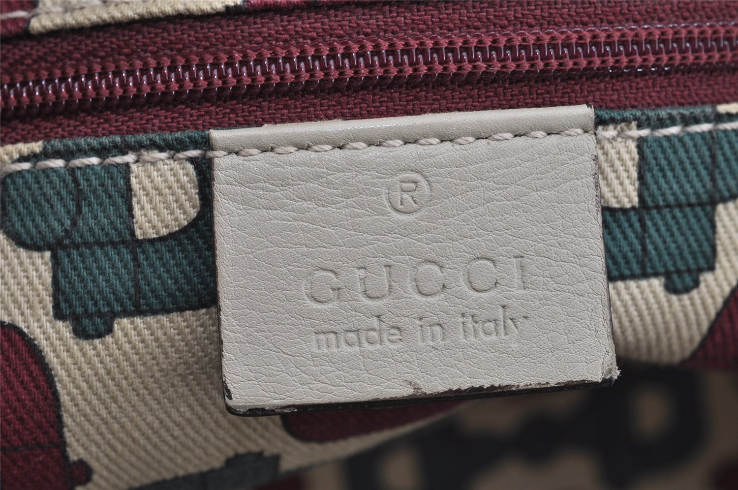 Authentic GUCCI Princy Guccissima GG Leather Shoulder Bag 161720 White 3294I