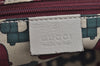 Authentic GUCCI Princy Guccissima GG Leather Shoulder Bag 161720 White 3294I