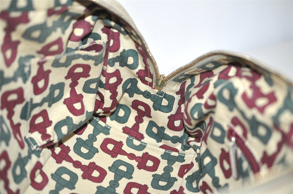 Authentic GUCCI Princy Guccissima GG Leather Shoulder Bag 161720 White 3294I