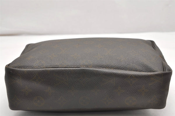 Auth Louis Vuitton Monogram Trousse Toilette 28 Clutch Hand Bag Old Model 3294K