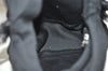 Authentic FENDI Mamma Baguette Shoulder Hand Bag Jersey Leather Black 3296I