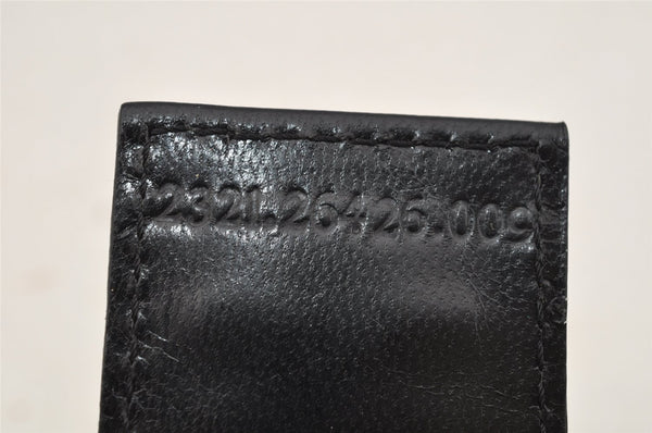 Authentic FENDI Mamma Baguette Shoulder Hand Bag Jersey Leather Black 3296I