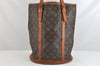 Authentic Louis Vuitton Monogram Bucket GM Shoulder Tote Bag M42236 Junk 3296K