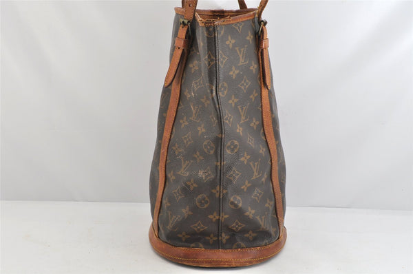 Authentic Louis Vuitton Monogram Bucket GM Shoulder Tote Bag M42236 Junk 3296K