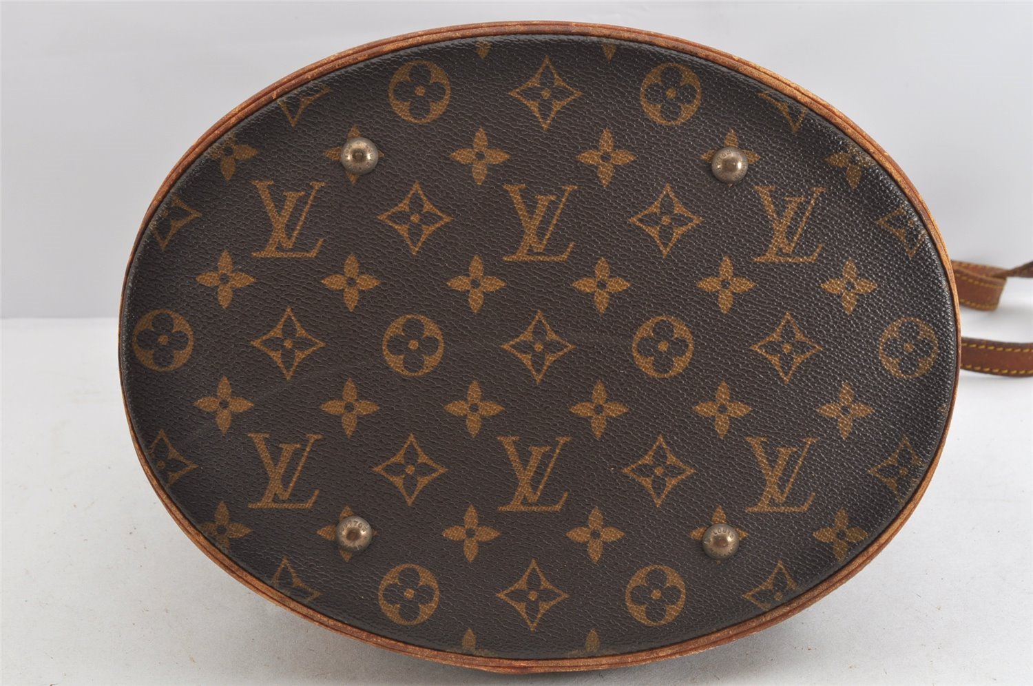Authentic Louis Vuitton Monogram Bucket GM Shoulder Tote Bag M42236 Junk 3296K