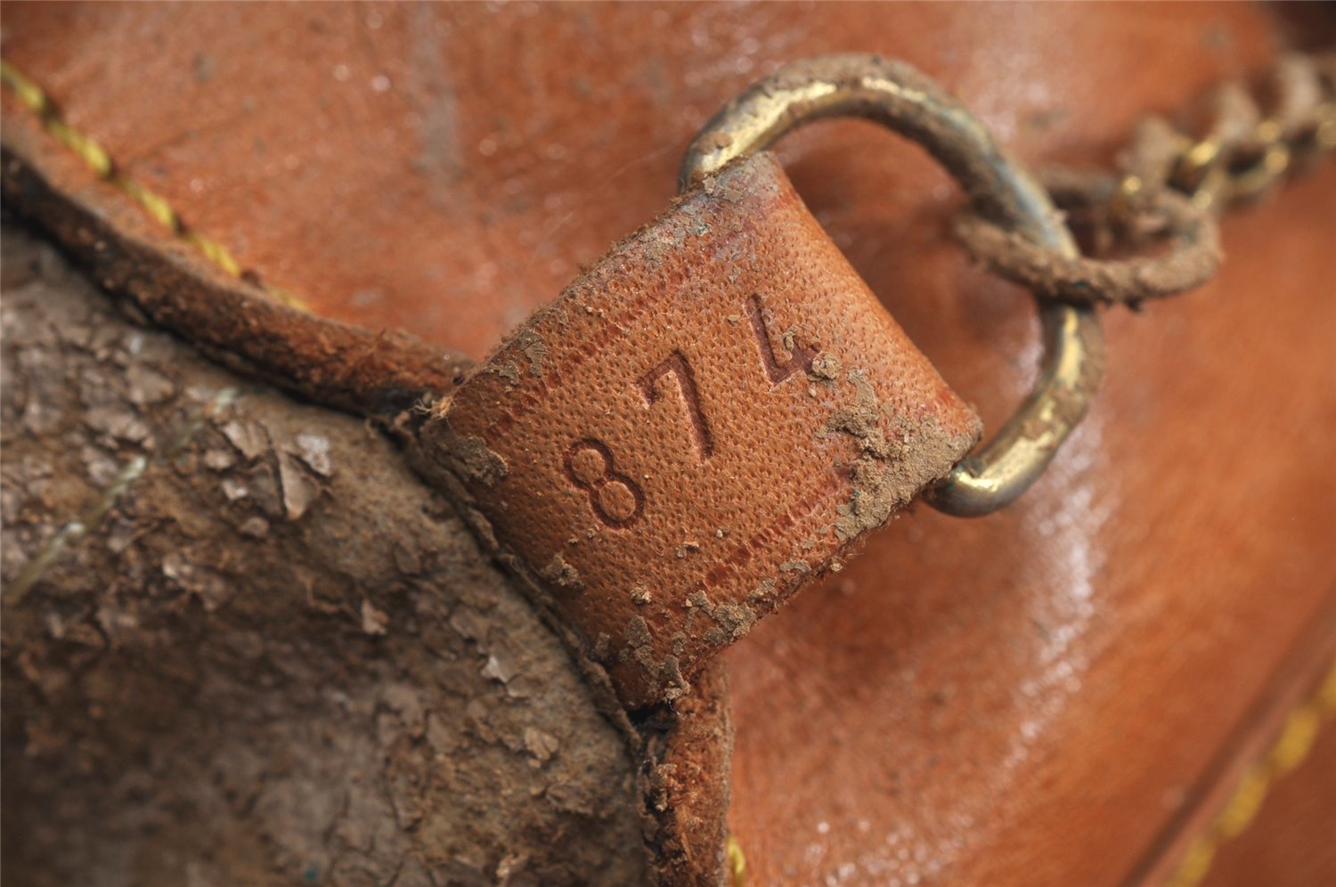 Authentic Louis Vuitton Monogram Bucket GM Shoulder Tote Bag M42236 Junk 3296K