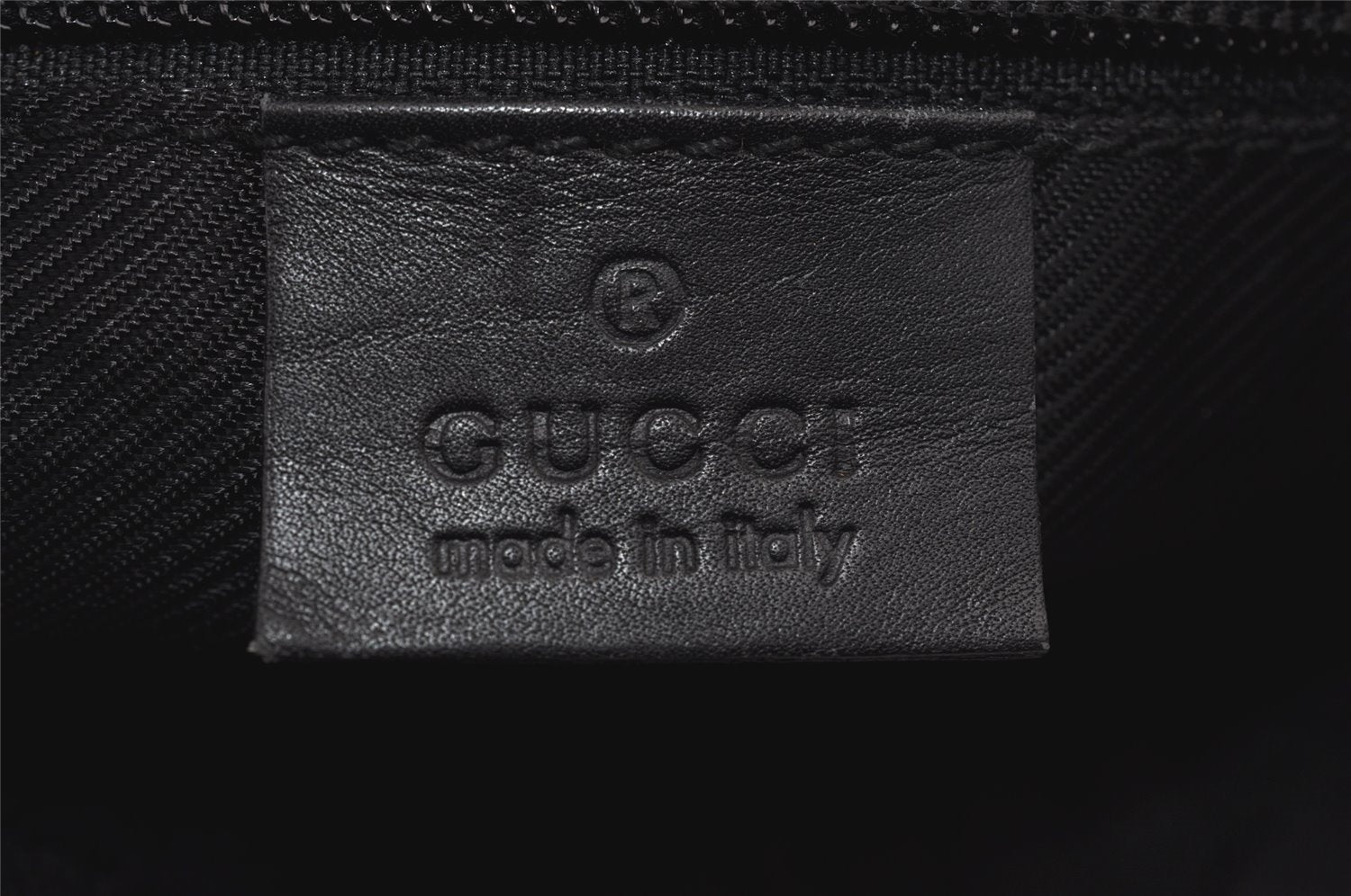 Authentic GUCCI Vintage Shoulder Tote Bag GG Canvas Leather 0190402 Black 3298I