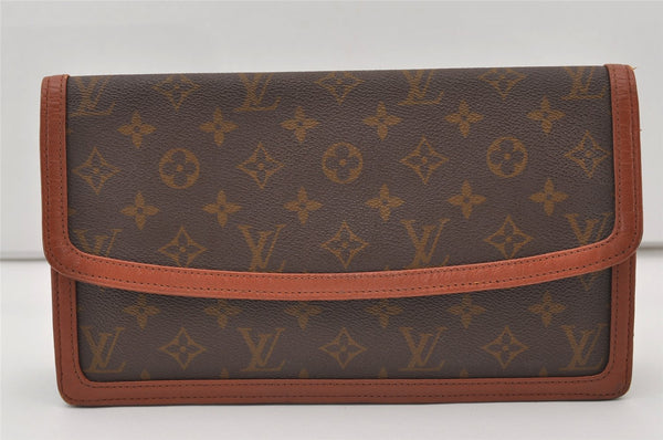 Auth Louis Vuitton Monogram Pochette Dame GM Clutch Hand Bag Old Model LV 3298J