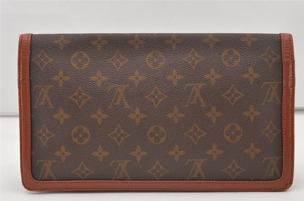 Auth Louis Vuitton Monogram Pochette Dame GM Clutch Hand Bag Old Model LV 3298J