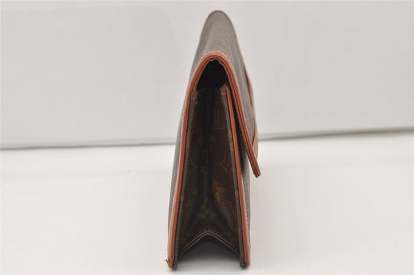 Auth Louis Vuitton Monogram Pochette Dame GM Clutch Hand Bag Old Model LV 3298J