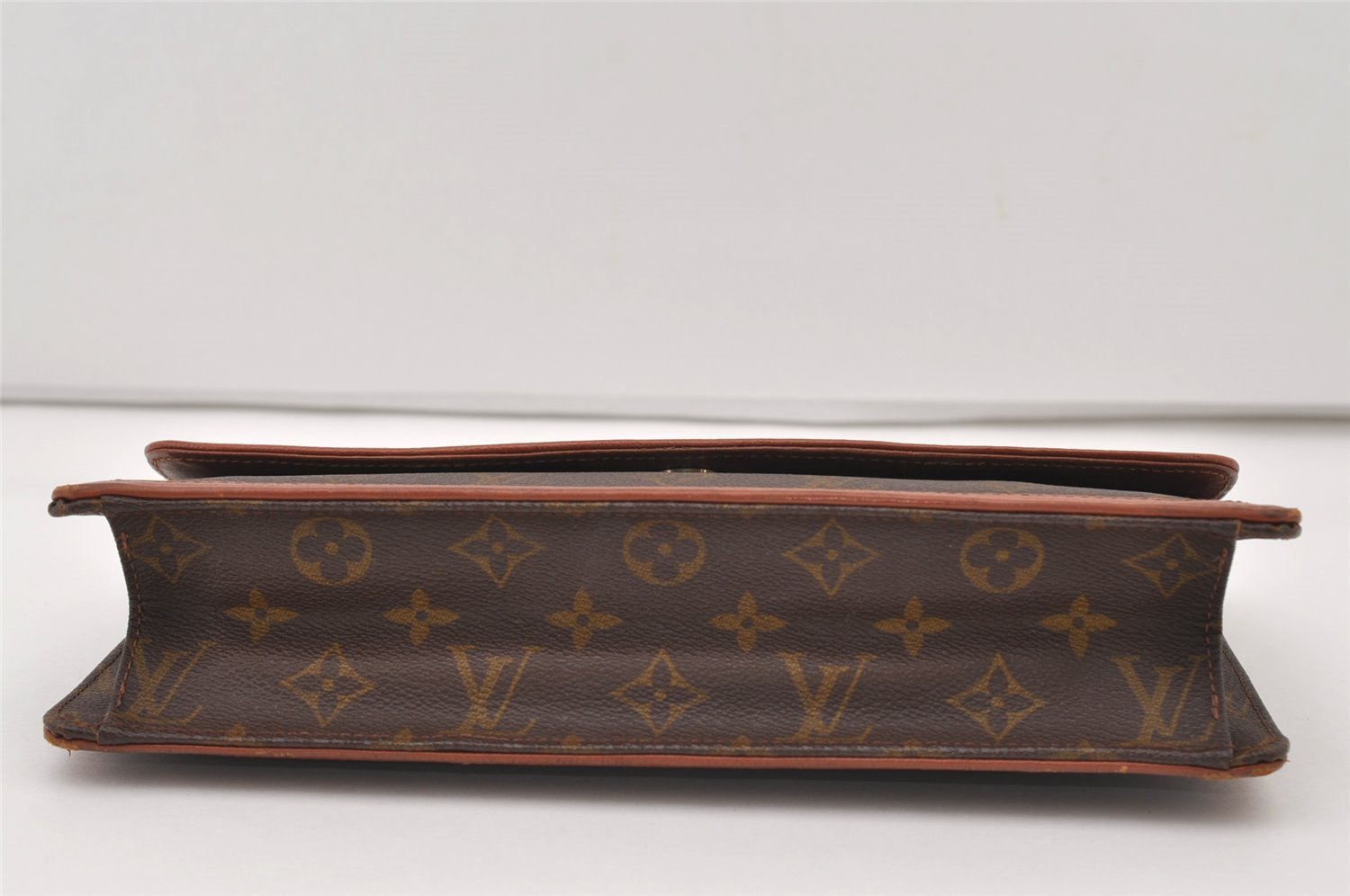 Auth Louis Vuitton Monogram Pochette Dame GM Clutch Hand Bag Old Model LV 3298J