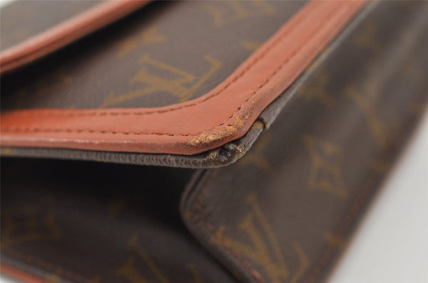 Auth Louis Vuitton Monogram Pochette Dame GM Clutch Hand Bag Old Model LV 3298J