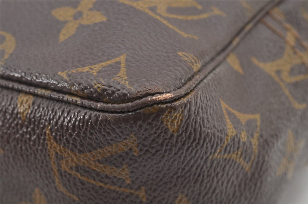 Auth Louis Vuitton Monogram Trousse Toilette 28 Clutch Hand Bag Old Model 3299K
