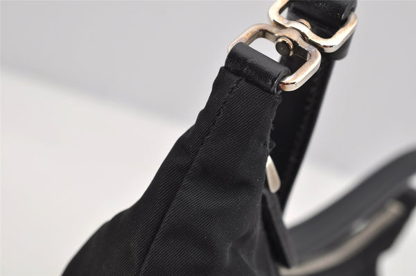 Authentic PRADA Nylon Tessuto Leather Shoulder Hand Bag Purse Black 3300I