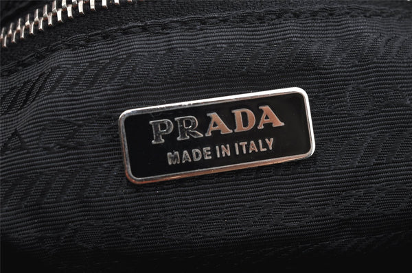 Authentic PRADA Nylon Tessuto Leather Shoulder Hand Bag Purse Black 3300I