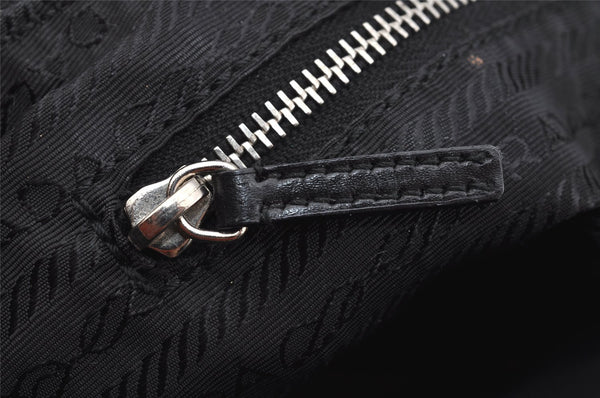 Authentic PRADA Nylon Tessuto Leather Shoulder Hand Bag Purse Black 3300I