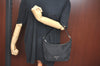 Authentic PRADA Nylon Tessuto Leather Shoulder Hand Bag Purse Black 3300I