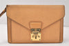 Authentic Louis Vuitton Epi Sellier Dragonne Clutch Bag Beige M52616 LV 3300K