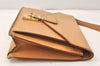 Authentic Louis Vuitton Epi Sellier Dragonne Clutch Bag Beige M52616 LV 3300K