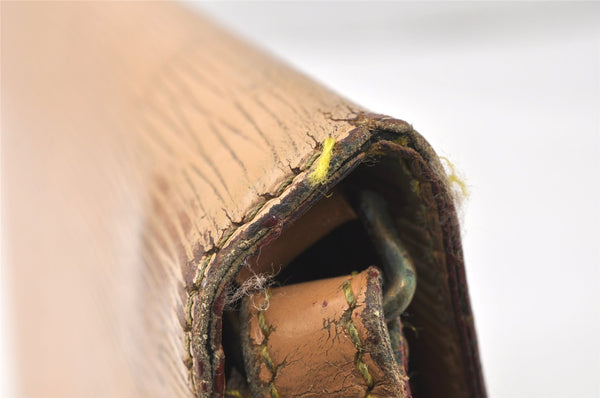 Authentic Louis Vuitton Epi Sellier Dragonne Clutch Bag Beige M52616 LV 3300K