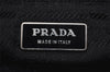Authentic PRADA Crispy Nylon Ca Tessuto Leather Shoulder Bag BR3815 Black 3301I
