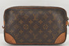 Authentic Louis Vuitton Monogram Marly Dragonne GM M51825 Clutch Hand Bag 3302K