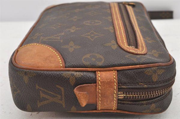Authentic Louis Vuitton Monogram Marly Dragonne GM M51825 Clutch Hand Bag 3302K