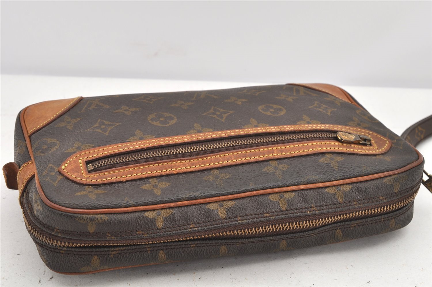 Authentic Louis Vuitton Monogram Marly Dragonne GM M51825 Clutch Hand Bag 3302K